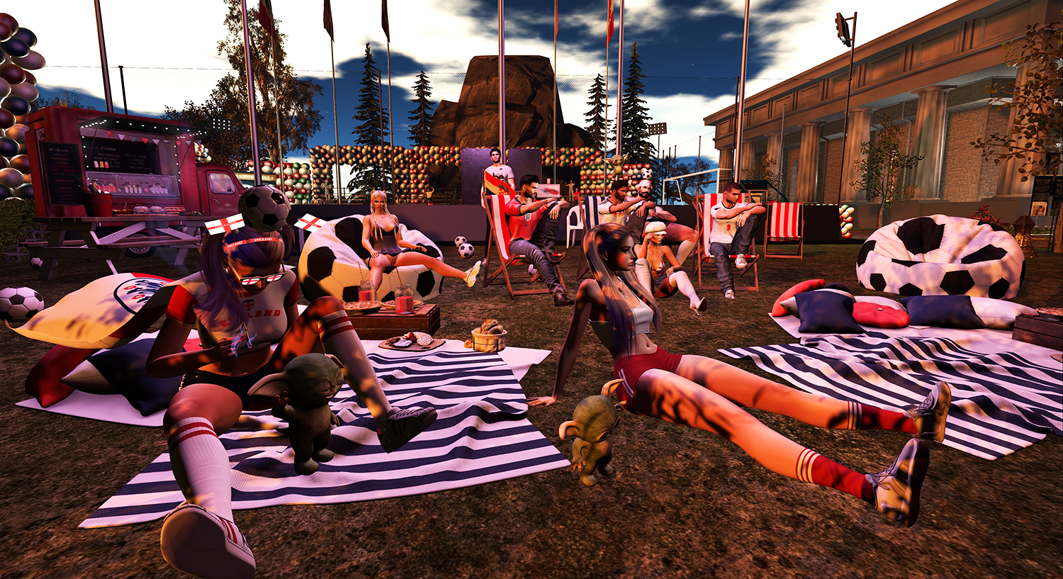 Cheering, Crying, Screaming and Partying at the Park